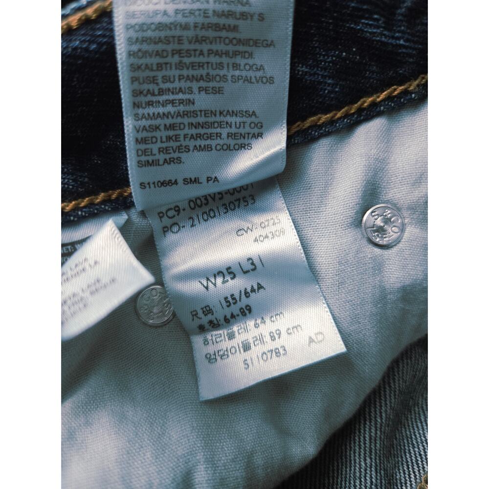 Levi's Cinch Barrel Jeans High Rise Color: Dark Wash Size: 25 x 31 (Size 2/ XS) - Picture 9 of 9